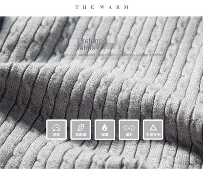 2023 Winter High Neck Thick Warm Sweater Men Turtleneck Brand Mens Sweaters Slim Fit Pullover Men Knitwear Male Double Collar3Xl