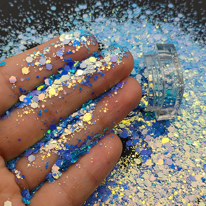 Bulk Glitter Wholesale Price Color Shift Chunky Mixed Glitter for Tumbler