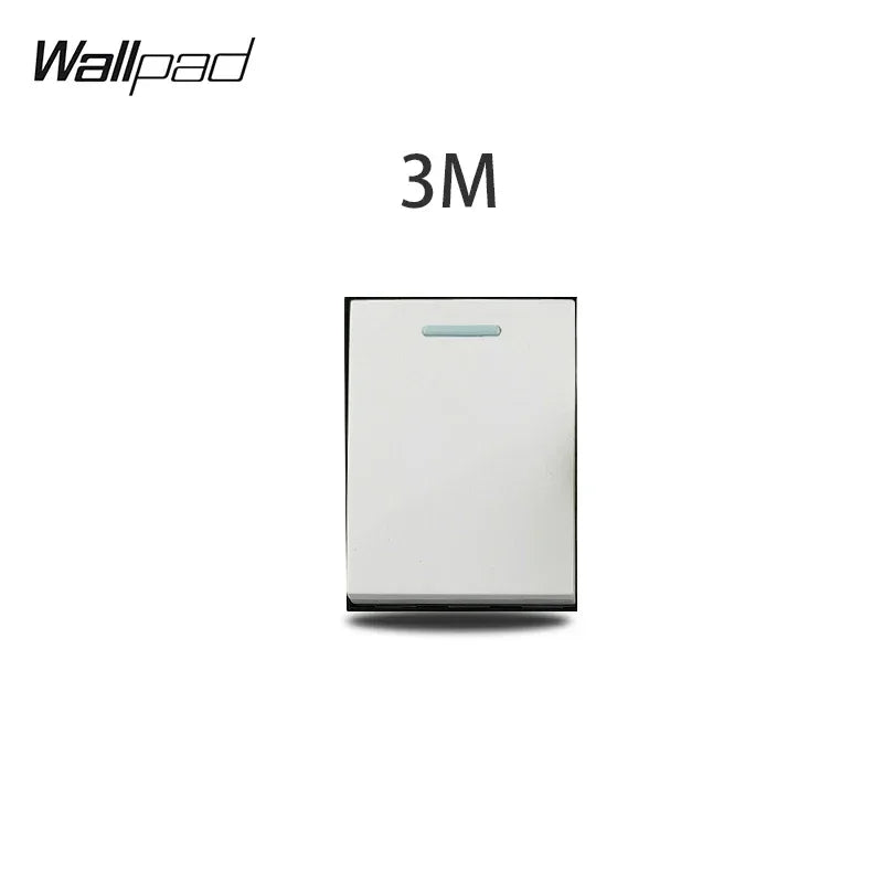 1 2 3 Gang Way Stair Cross Pass White Glass Switch DIY AU US 118*75mm 153*75mm 191*75mm Fan Dimmer Retro Switch with LED Wallpad