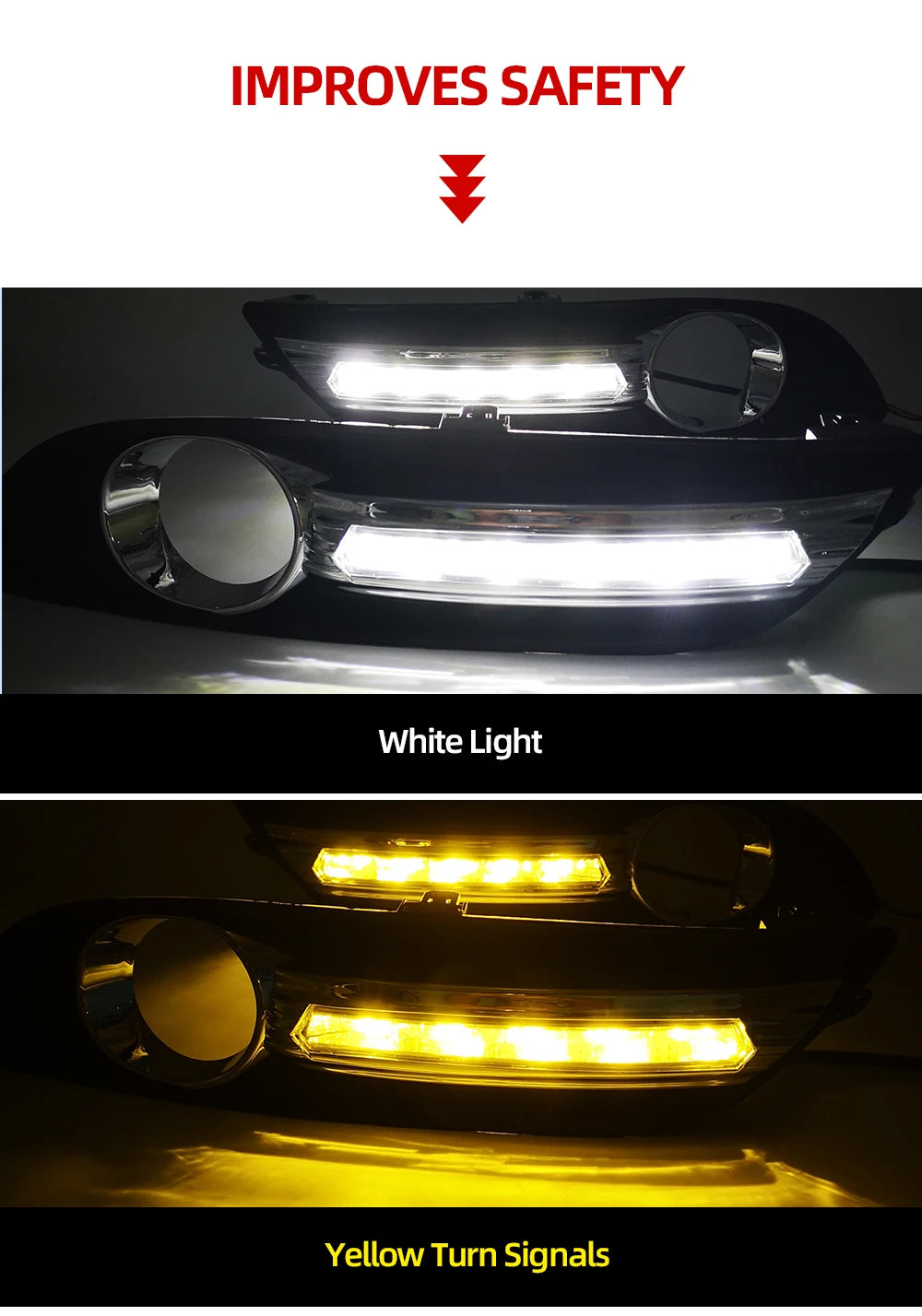 1 Set LED Daytime Running Lights Daylight Fog light cover with turn signal DRL For Nissan Sentra Sylphy 2012 2013 2014 2015