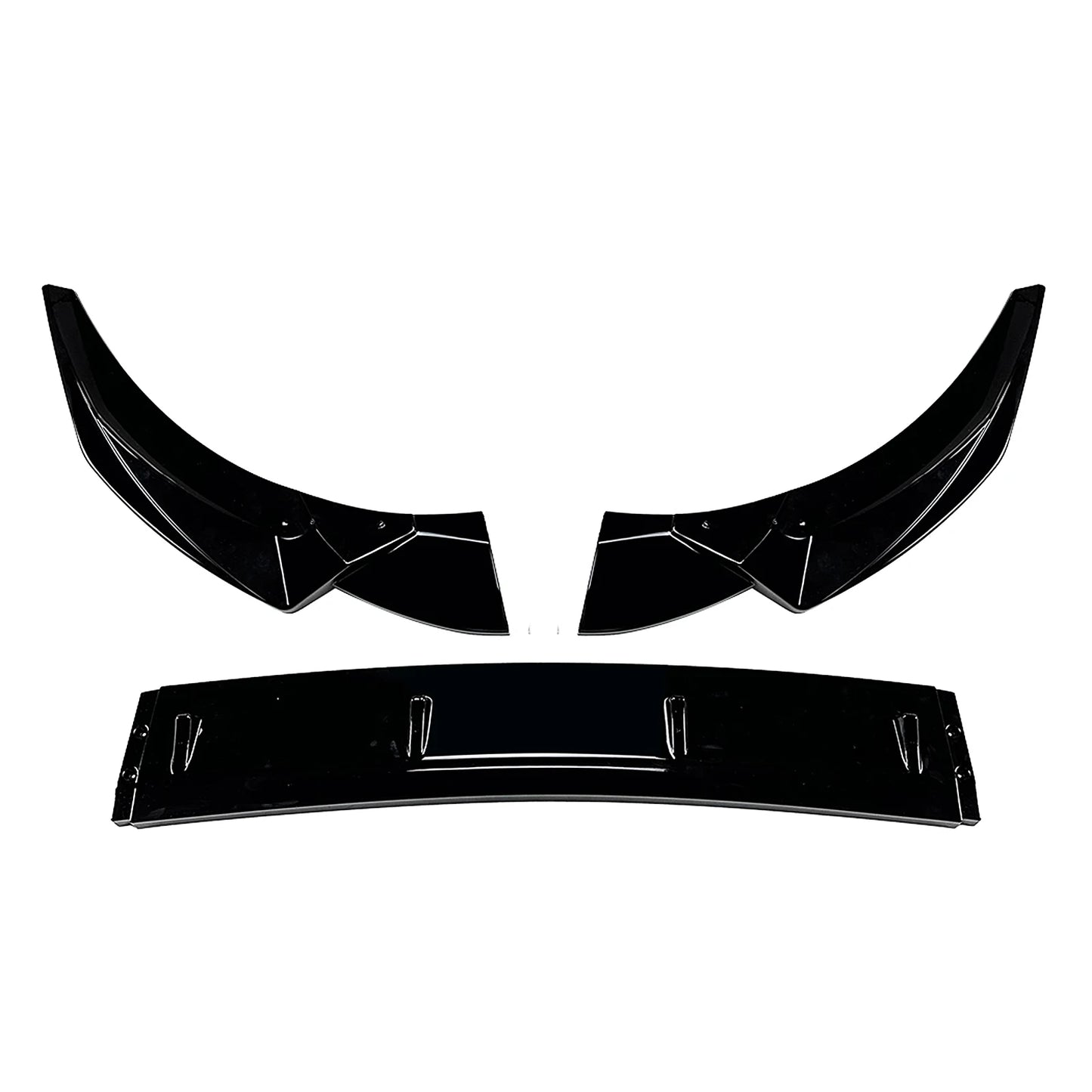Car Front Bumper Spoiler Bodykit for Audi A4 S4 B9.5 Sline 2020-2024 Gloss Black
