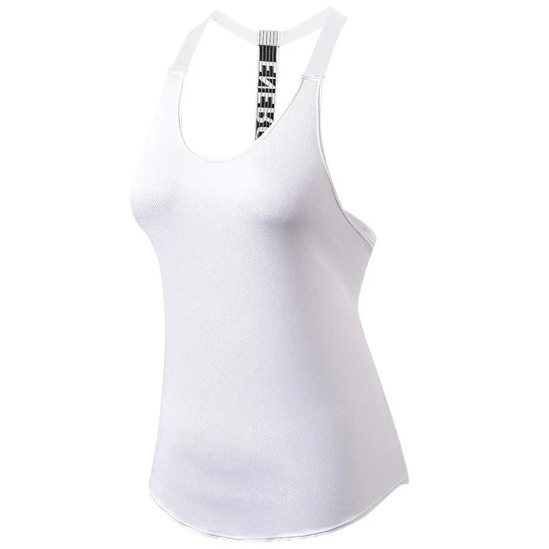 2024 Gym Tops Women's Sports Top Letter Backless Shirts Sleeveless Yoga Tops Fitness Running Quick Dry Tank Crop Top