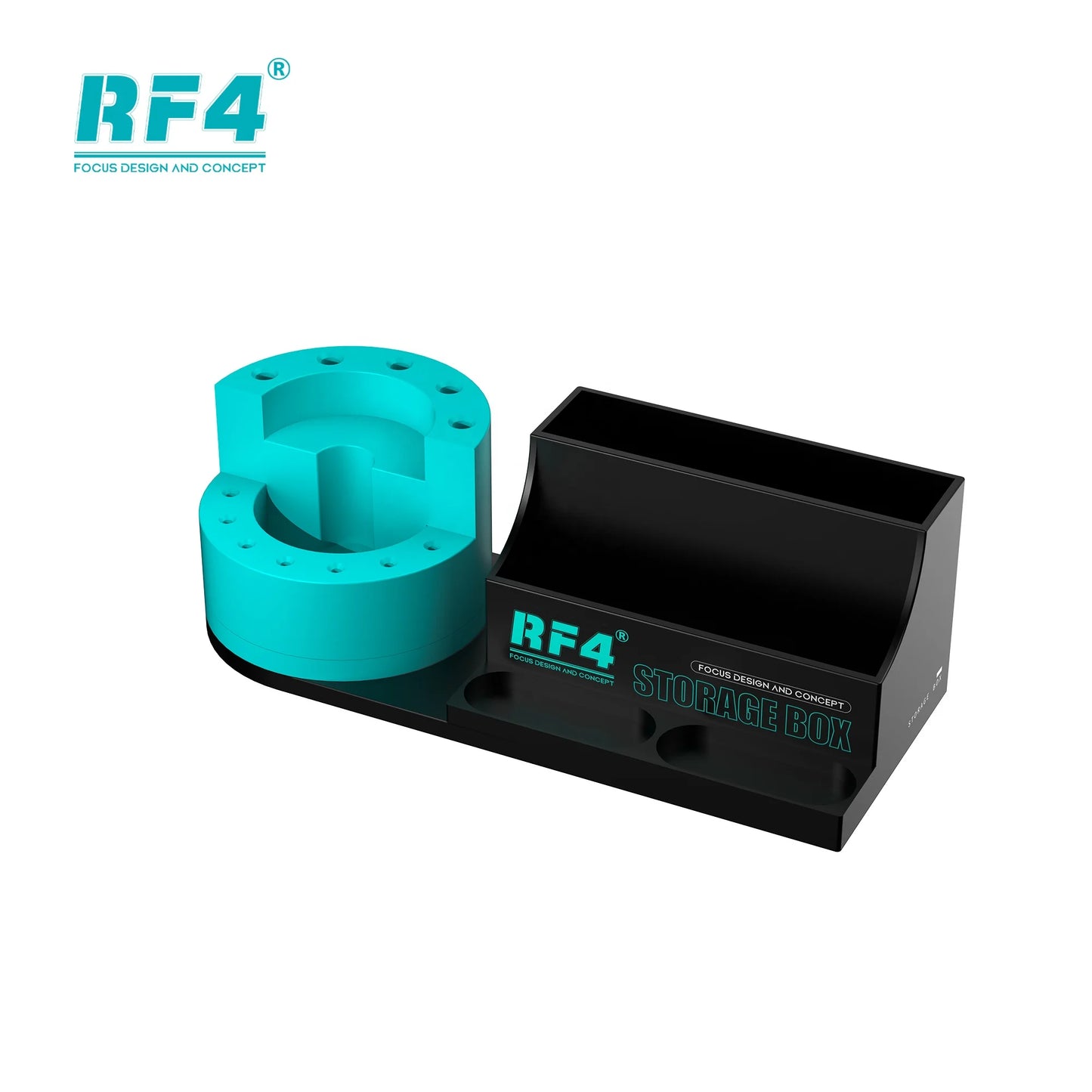 RF4 Tool ST13 Multifunctional Mobile Phone Repair Tools Screwdriver Storage Box Rotatable Tweezers Container Rack Screw