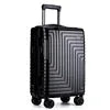 Female Customizable Ultralight Zipper Luggage Case Small Foldable Suitcase with Mute Spinner Wheel Password Box Made From PC