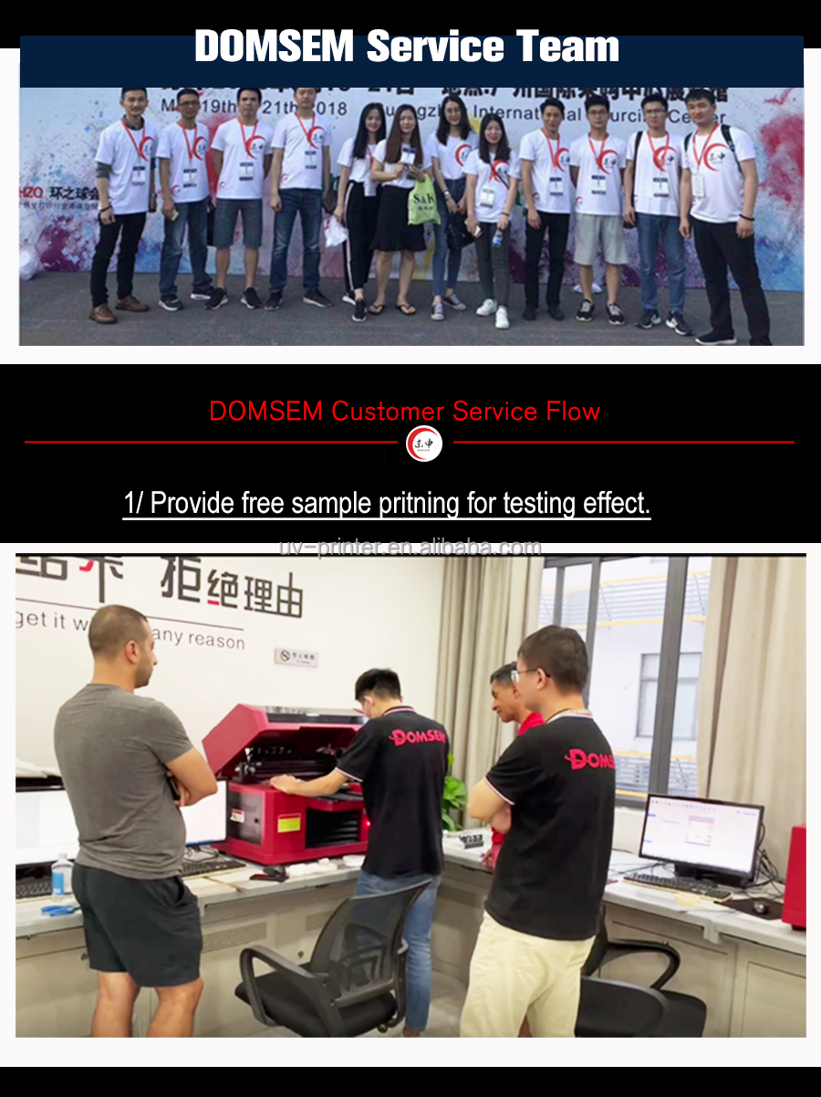 DOMSEM New A3 UV Sticker DTF Printer Inkjet Pet Film Sheet Sticker Uv Printing Machine