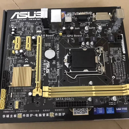Original New for Asus H81M-K Desktop Motherboard with Integrated Graphics DDR3 Memory SATA Hard Drive Interface Chipset by Intel
