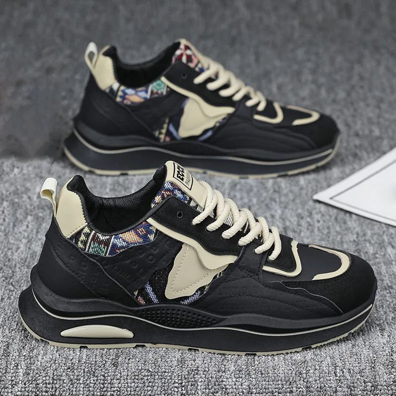 New Trendy Soft Soled Sports and Leisure Shoes for Men, Thick Soled Height Increasing Men's Shoes