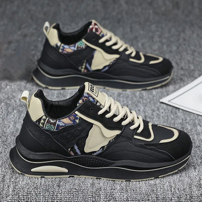New Trendy Soft Soled Sports and Leisure Shoes for Men, Thick Soled Height Increasing Men's Shoes