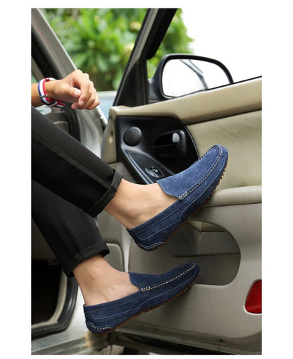 Suede Leather Man Loafers Luxury 2021 Casual Shoes For Men Boat Shoes Handmade Men Slipon Driving Shoes Male Moccasins Zapatos99