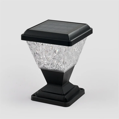 Outdoor Solar Pillar Light Gate Aluminium IP65 Waterproof Garden Solar Fence Light