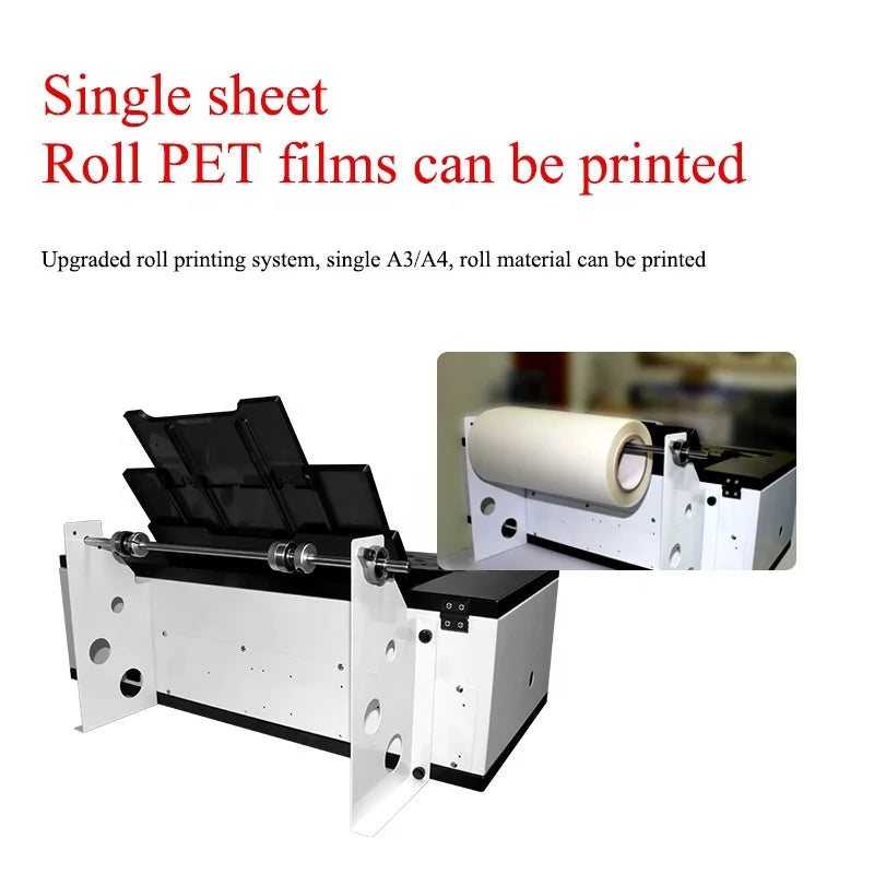 RUICAI Hot Sell 30cm A3 Dtf Printer Desktop L1800 1390 Printhead Dtf Printer for PET Film T-Shirt Printing