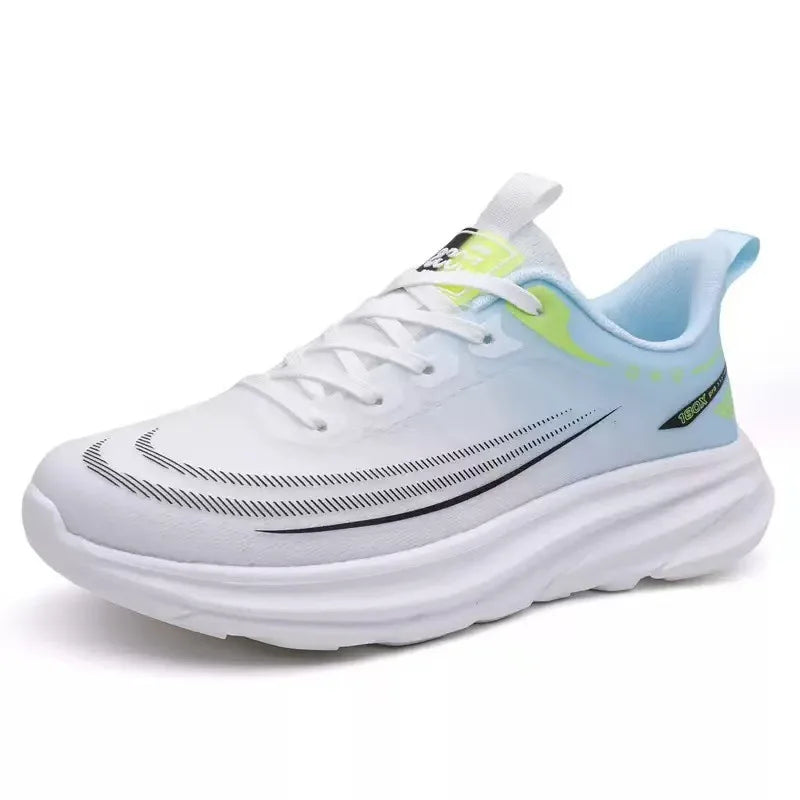 Neutral 2025 New Summer Mesh Breathable Ultra Light Shock Absorbing EVA Outsole Running Men's Student Solid Color Offset Printed