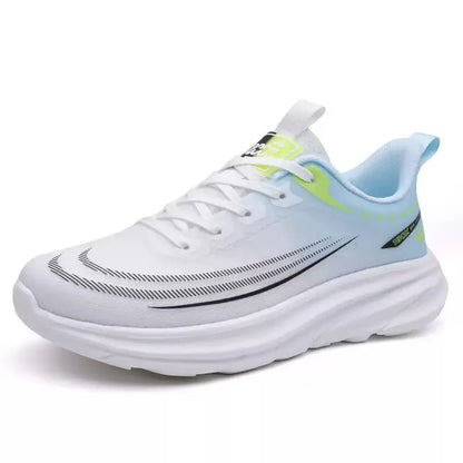 Neutral 2025 New Summer Mesh Breathable Ultra Light Shock Absorbing EVA Outsole Running Men's Student Solid Color Offset Printed
