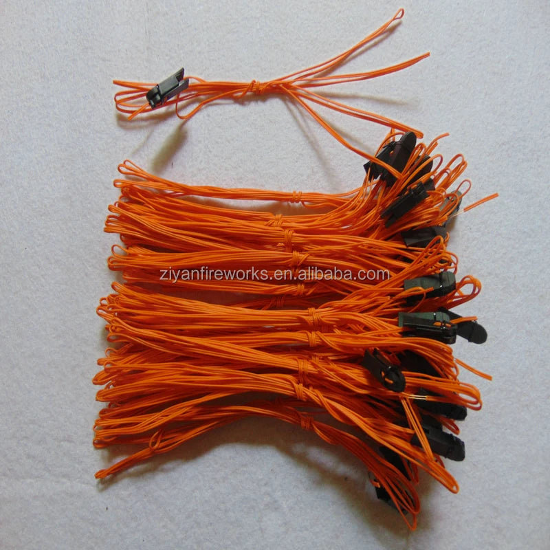 2m 150pcs Wire Yellow Line Cold Fire Happiness Firing Systems 2025 New Product 2M Length Talon Fireworks Igniter