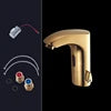 Brass White Sensor Tap Modern Single Hole Ceramic Valve Core Bathroom Wash Basin Hot Cold Mixer Faucet