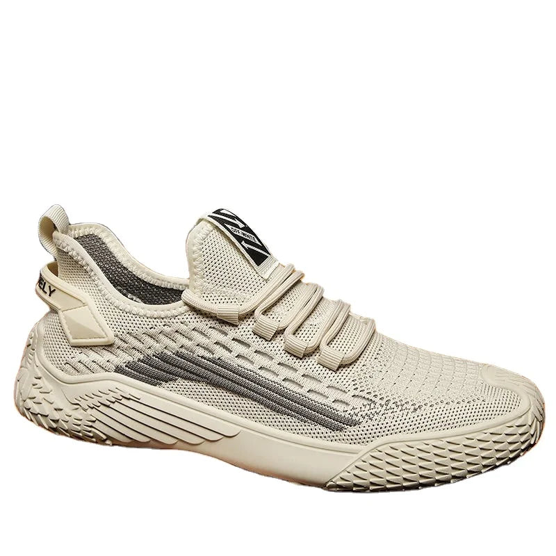 YF Men's New Breathable Shoes Men's Korean Version Versatile Thick Sole Small White Shoes Sports and Casual Board Shoes