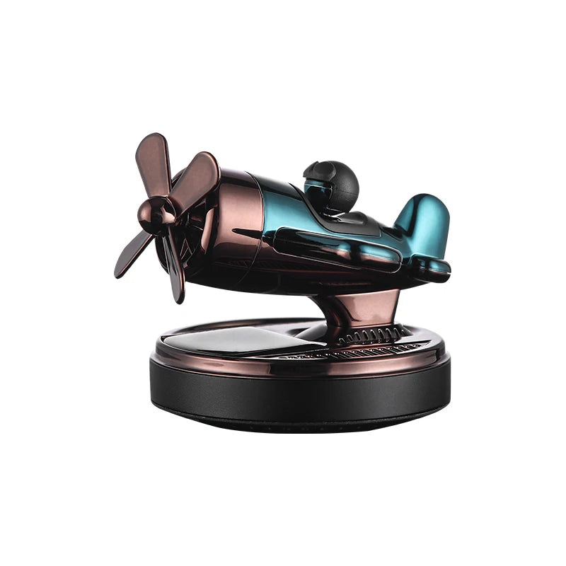 Paper Airplane Fighter Air Freshener Perfume Solar Powered Car Dashboard Essential Oil Holder Liquid Freshener for Vehicles