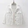 TTT-9539-T-Chaqueta Mujer Veste Femme New colorful plus-size Women Plus Size Jean Jacket Ladies Denim Coats Women Jackets