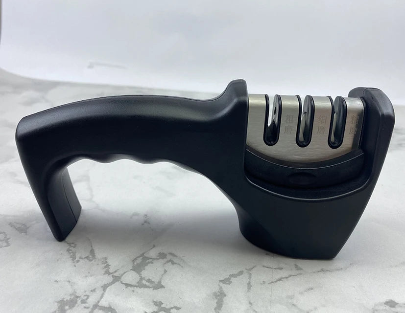 Quality 3-Slot Manual Fixed-Angle Kitchen Knife Sharpener Multi-Purpose Scissors Tool Sharpening Accessories New Design