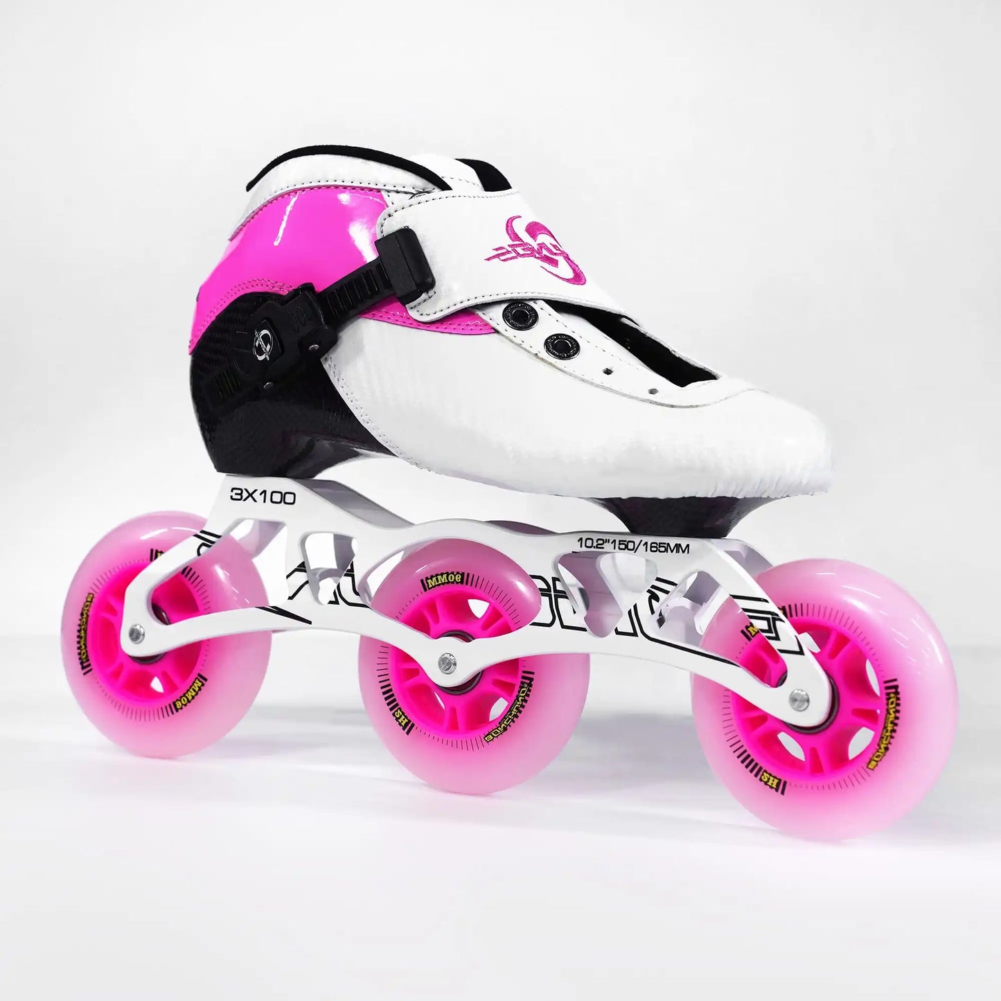 Adjustable Inline Professional Carbon Speed Skating Shoes 3/4 Wheels 100mm*4/110mm*3/110mm*4