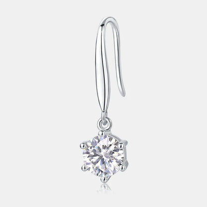 Hypoallergenic Customized Women Fashion Jewelry 925 Sterling Silver Fine Jewelry Earring Moissanite Earring