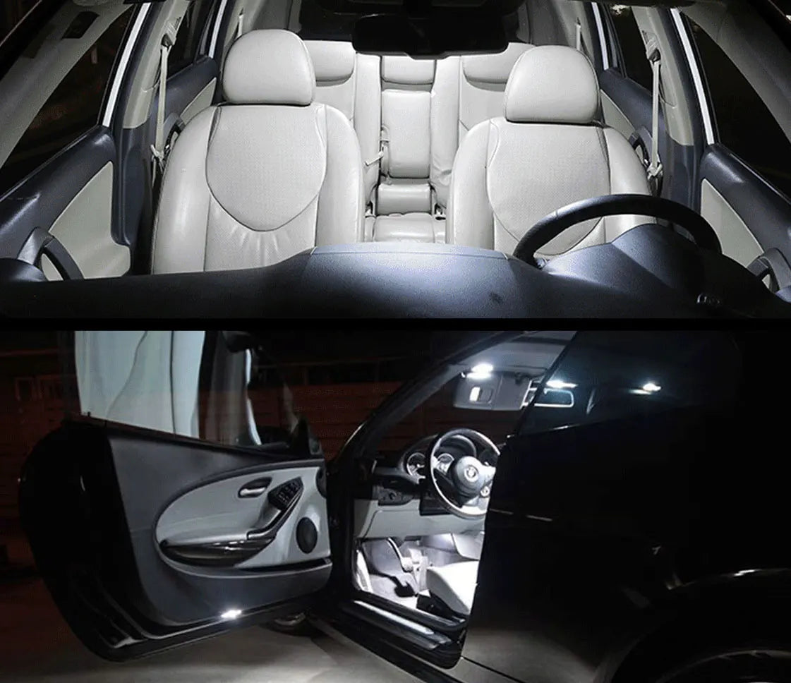 Car LED Interior Lights For Peugeot 106 107 108 206 Hatch Saloon SW CC Accessories Auto Dome Map Trunk Indoor Lamp Kit Canbus