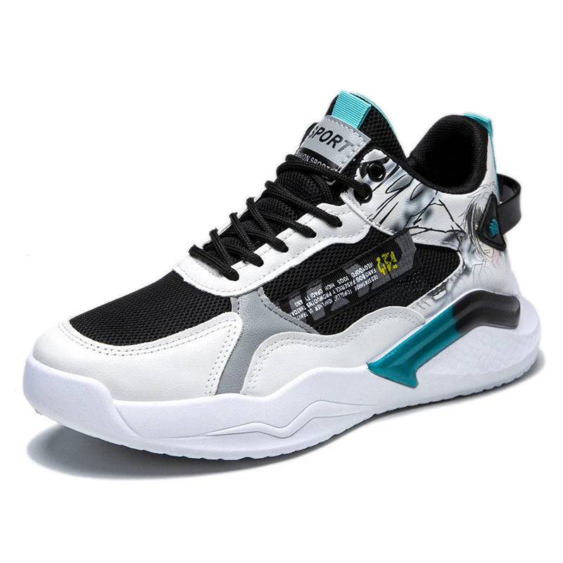 Y 39-44 Men's high-top skateboards, new soft-soled non-slip versatile athleisure running shoes