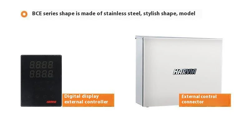 Harvia Stainless Steel Solid Spruce Wood Dry Steam Furnace Modern Design Household and Commercial Sauna Room Heating Equipment