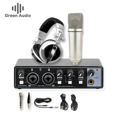 GAX-MD22P 2 in 2 Out Studio Recording Usb Audio Interface for Guitar