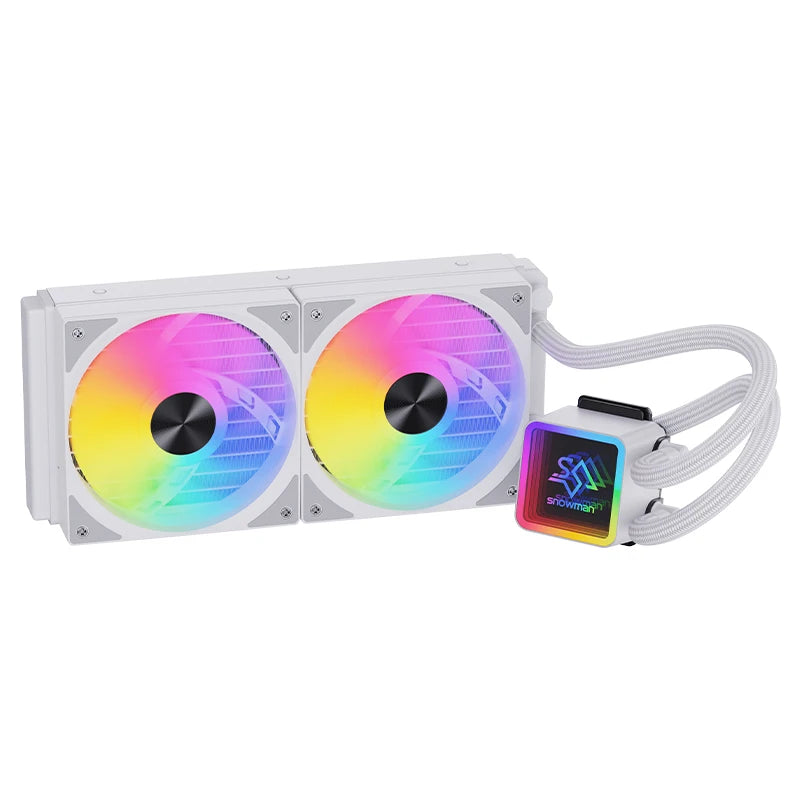 SNOWMAN KS240 Gaming AIO CPU Liquid Cooler PWM ARGB Lighting Radiator  Cooling System CPU Liquid Cooler LGA1700 1366 AM5 AM4