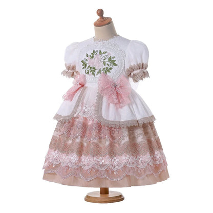 Exclusive Customization Elegant Girls Children Muslim Bridesmaid Dresses Frocks 2-12Y 1BAG=1PCS