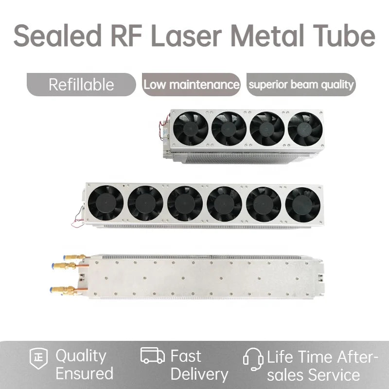 RLT Series YONGLI Refill 30w 60w Co2 RF Laser Metal Tube for Nonmetal Material Cutting Engraving Marking Machine