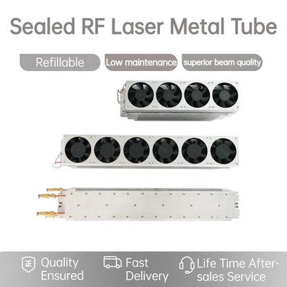 RLT Series YONGLI Refill 30w 60w Co2 RF Laser Metal Tube for Nonmetal Material Cutting Engraving Marking Machine