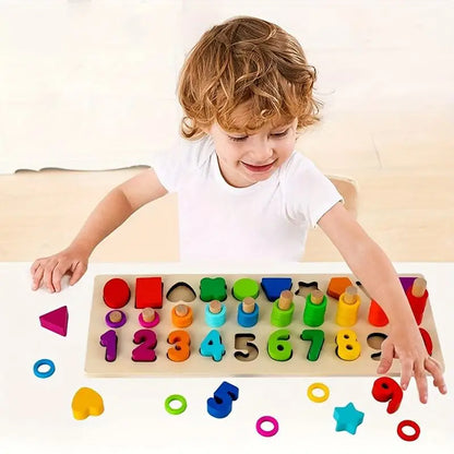 Children's Digital Building Blocks Toy, Montessori Early Education Intelligent Assembly Puzzle, Child Teaching Aid