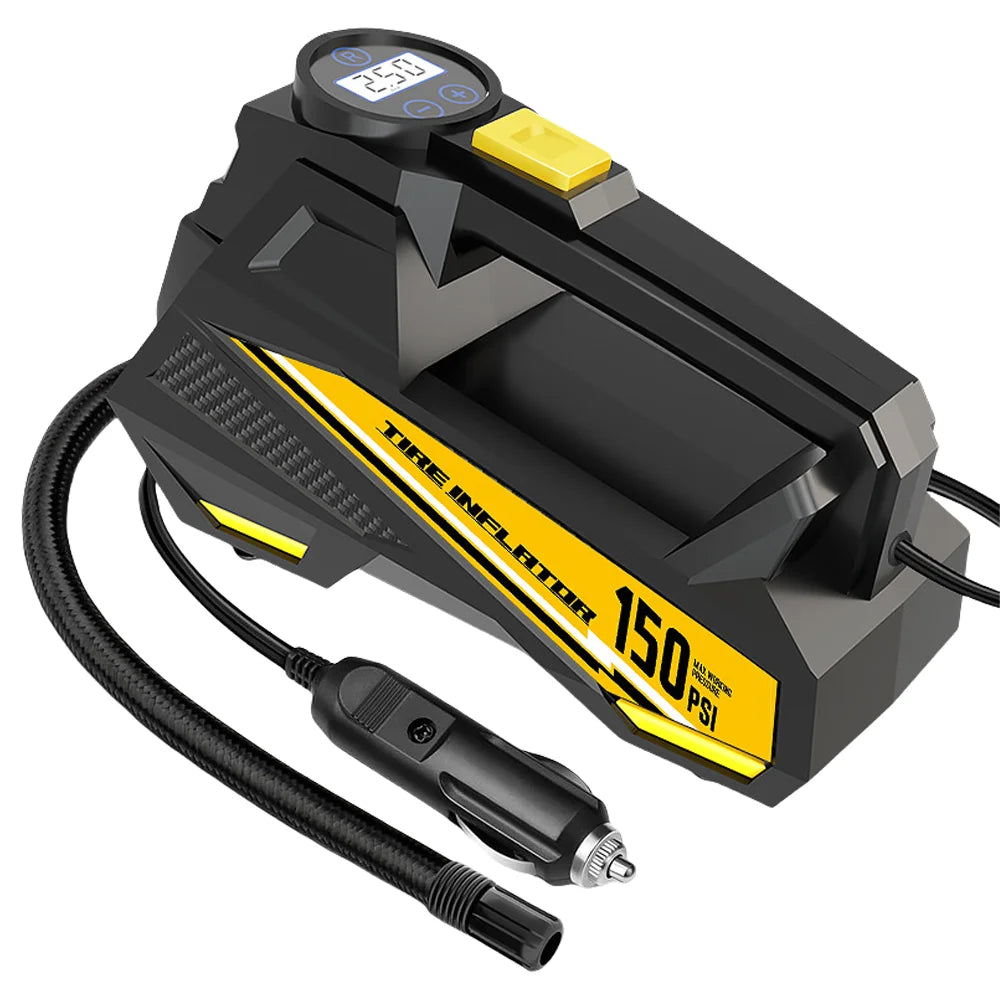 TikTok Hot Selling 150psi Cordless Tire Pressure Air Monitor Portable Smart Car Electric Inflator Pump Consumer Electronics