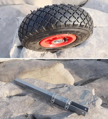 Dinghy Wheels Folding Flip-up Inflatable Boat Kayak Canoe Launching Wheels Stainless Steel Trailer Dolly Towing Cart