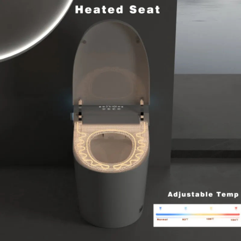 USA Free Drop Shipping America Ready Stock Wc Smart Bidet Seat Auto Flush Heated Seat Adjustable Temp Toilet Bowl for Bathroom
