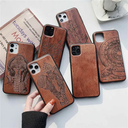 Natural Wood Phone Case For Xiaomi Mi 9 10 11 12 13 14 15 Pro Cover For Xiaomi 15 14 12S 12X 13 Ultra Wood Funda DIY Shell Coque