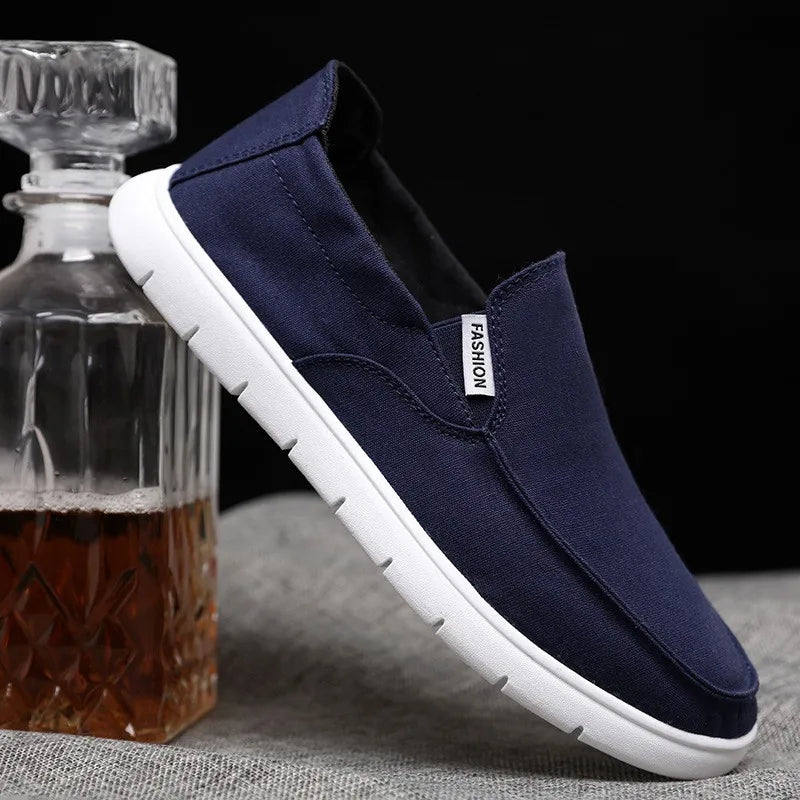 Canvas Shoes, Men's Shoes, Summer New Breathable Fitting Shoes, Men's Trend Versatile Casual Flat Shoes, Men's Casual Shoes