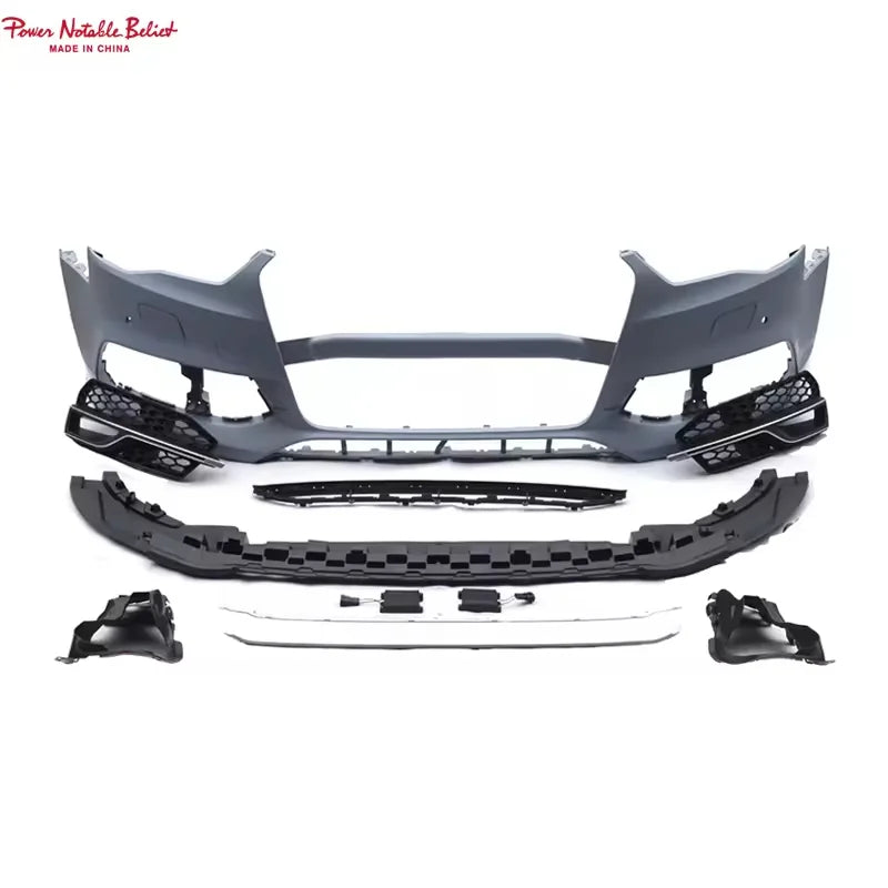 Car A3 S3 Front Bumper S3 Style Body Kits With Gloss Black for Audi A3 8V S3 8V5807065GRU 2013 2014 2015 2016