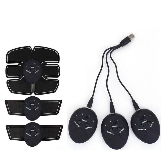 Hot Sell Rechargeable ABS ab TENS Unit Electro Pulse Belly Muscle Stimulator Trainer for People Workout Fitness