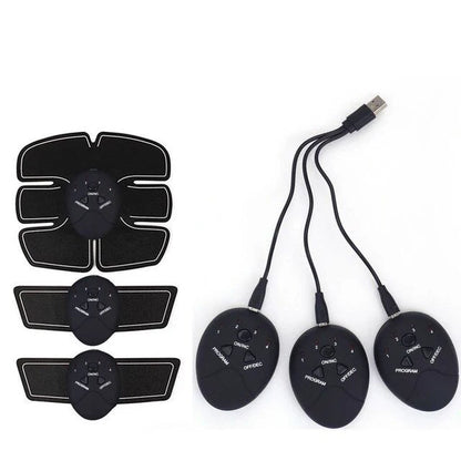 Hot Sell Rechargeable ABS ab TENS Unit Electro Pulse Belly Muscle Stimulator Trainer for People Workout Fitness