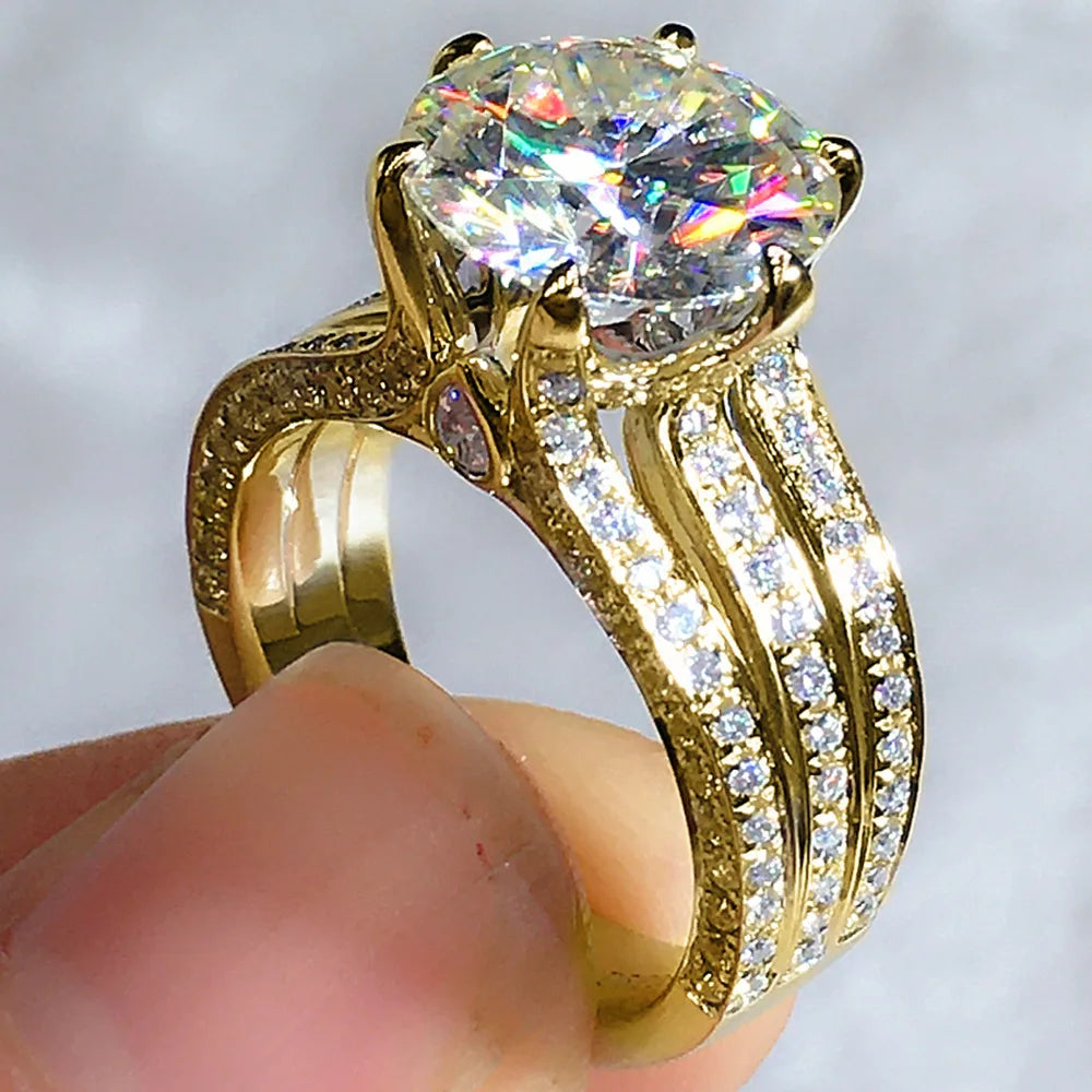 F1801 Women's White Gold Diamond Ring Oval Cut Lab Grown Diamond Engagement Ring D Color Side Stones