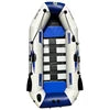 SOLARMARINE 7.5ft 2 Person Inflatable Fishing Boats Kayak Raft Dinghy Slat Wooden Bottom for Adults With Paddles Air Pump