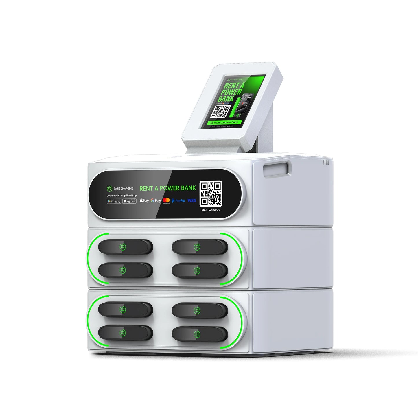 Original Factory Sharing Power Bank Rental Station with POS Bajie Charging Cell Phone Charging Vending Machines for Commercial
