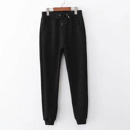 2022 Winter Women Pants Thick Velvet Warm Women Pants Female Lamb Wool Trousers Outwear High Waist Solid Harem Pants 2XL