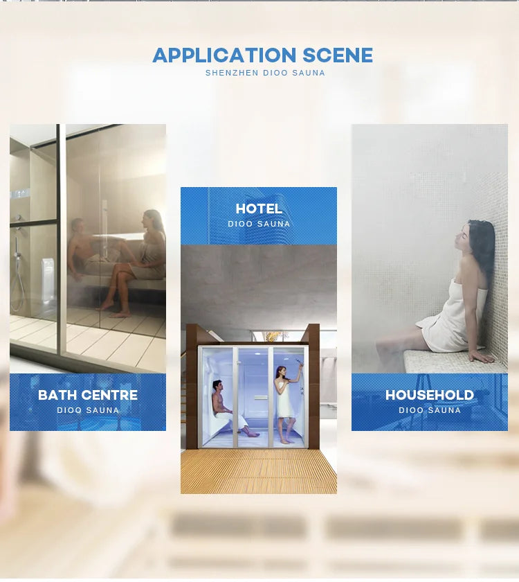 Stainless Steel Sauna Steam Bath Generator with Wet Steam Function Digital Display & Computer Control for Hotel Use