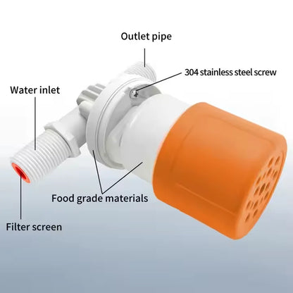 Factory Supply 1/2" 3/4" 1" Float Valve for Water Tank Auto Stop Water Cooler Float Valve Plastic Float Ball Valve by PDG ibma