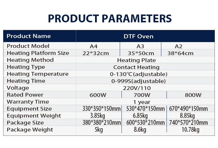 EraSmart Desktop A3 DTF Dryer Heater DTF Heating Curing Drying DTF Oven