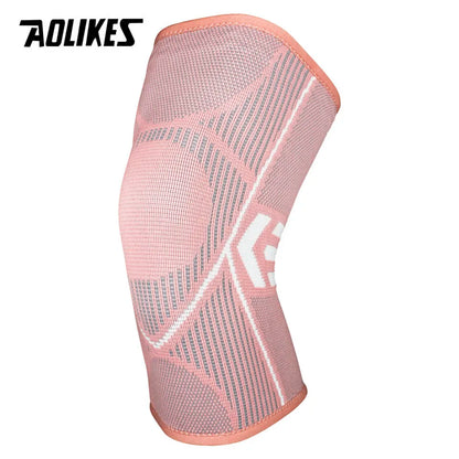 AOLIKES 1PCS Knee Brace Support for Arthritis Joint Nylon Sports Fitness Compression Sleeves Kneepads Cycling Running Protector